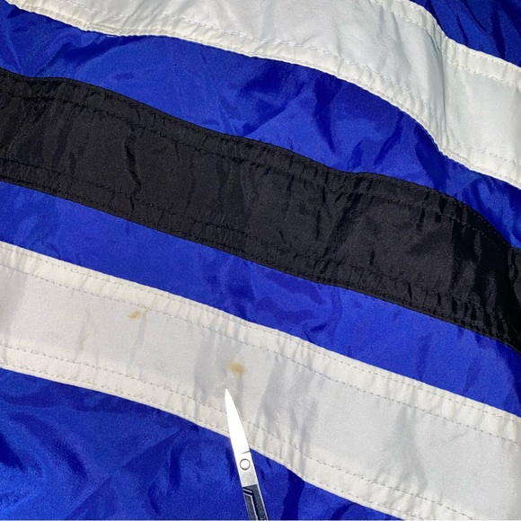 VTG Adidas Windbreaker Jacket Kids Boys Large Trefoil Blue 90s School Pockets - Picture 10 of 12